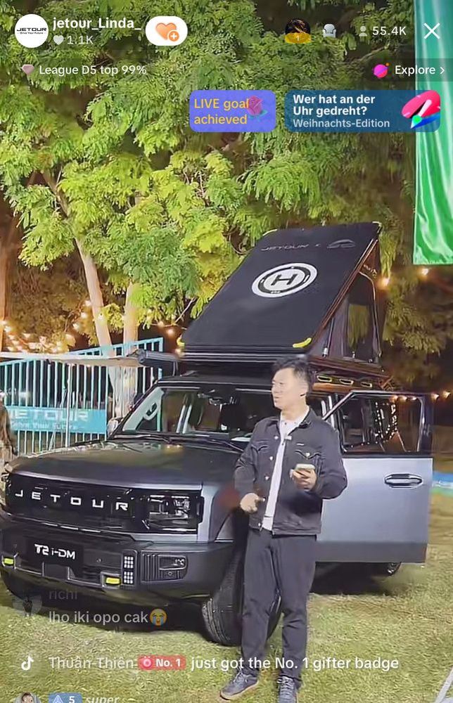 Jetour T2 Hybrid live campaign in Doha