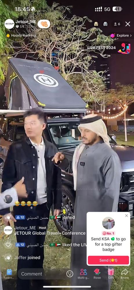 Creator presenting the Jetour T2 Hybrid